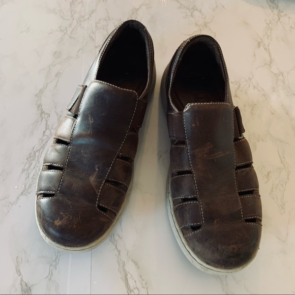Men’s Dansko Men\'s Vince Flat Dark Brown Leather Size 43 US size 10 main image 8